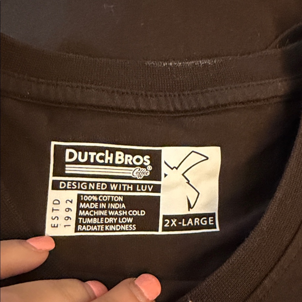 Dutch Bros SMALL+XXL Brown Long Sleeve Tour ‘92 Rocker “To Be So Strong….” DB - Picture 8 of 8